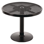 Outdoor Dining Set, Round, 36" dia x 29"h, Black Top, Black Base/Legs