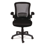 Alera EB-E Series Swivel/Tilt Mid-Back Mesh Chair, Supports Up to 275 lb, 18.11" to 22.04" Seat Height, Black