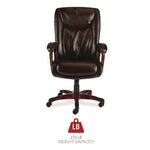 Alera Darnick Series Manager Chair, Supports Up to 275 lbs, 17.13" to 20.12" Seat Height, Brown Seat/Back, Brown Base