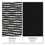 Alera Faseny Series Big and Tall Manager Chair, Supports Up to 400 lbs, 17.48" to 21.73" Seat Height, Black Seat/Back/Base