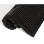 Crown-Tred Indoor/Outdoor Scraper Mat, Rubber, 43.75 x 66.75, Black