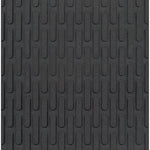 Crown-Tred Indoor/Outdoor Scraper Mat, Rubber, 43.75 x 66.75, Black