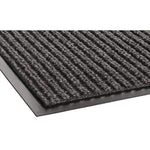 Needle Rib Wipe and Scrape Mat, Polypropylene, 36 x 120, Gray