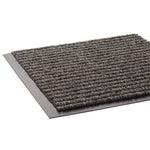 Needle Rib Wipe and Scrape Mat, Polypropylene, 36 x 120, Gray