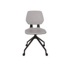 Commute Guest Chair, Supports Up to 275 lbs, 19" Seat Height, Gray Seat, Gray Back, Black Base