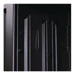 Rough n Ready Storage Cabinet, Three-Shelf, 33w x 18d x 66h, Black