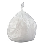 High-Density Commercial Can Liners Value Pack, 45 gal, 12 mic, 40" x 46", Clear, 25 Bags/Roll, 10 Interleaved Rolls/Carton