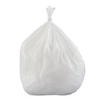 Low-Density Commercial Can Liners, Coreless Interleaved Roll, 30 gal, 0.7 mil, 30" x 36", White, 25 Bags/Roll, 8 Rolls/Carton