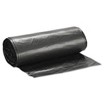 Low-Density Commercial Can Liners, Coreless Interleaved Roll, 60 gal, 1.4 mil, 38" x 58", Black, 20 Bags/Roll, 5 Rolls/Carton