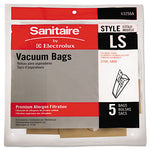 Commercial Upright Vacuum Cleaner Replacement Bags, Style LS, 5/Pack