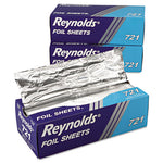 Interfolded Aluminum Foil Sheets, 12 x 10.75, Silver, 500/Box, 6 Boxes/Carton