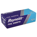 Interfolded Aluminum Foil Sheets, 12 x 10.75, Silver, 500/Box, 6 Boxes/Carton