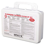 Bloodborne Pathogen Cleanup Kit, 10 x 7 x 2.5, OSHA Compliant, Plastic Case