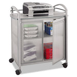 Impromptu Refreshment Cart/Machine Stand, Engineered Wood, 3Shelf, 34 x 21.25 x 36.5, Gray/Silver, Ships in 1-3 Business Days