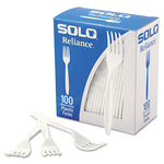 Reliance Mediumweight Cutlery, Fork, White, 100/Box, 1,000/Carton