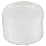 Deli Container Lids, Plug-Style, Clear, Plastic, 50/Pack, 10 Packs/Carton