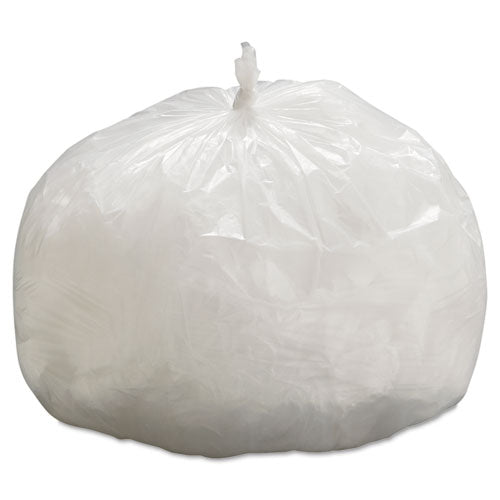 High-Density Can Liners, 33 gal, 9 mic, 33" x 39", Natural, 25 Bags/Roll, 20 Rolls/Carton