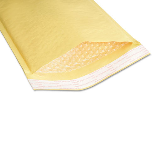 8105001179866 SKILCRAFT Sealed Air Jiffylite Mailer, #1, Bubble Cushion, Self-Adhesive Closure, 7.25 x 12, Gold Kraft, 100/BX