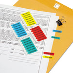 Mini Arrow Page Flags, "Sign Here", Blue/Mint/Red/Yellow, 126 Flags/Pack