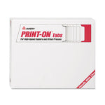 Customizable Print-On Dividers, Unpunched, For Xerox 5090 Copiers, 5-Tab, 11 x 8.5, White, 30 Sets