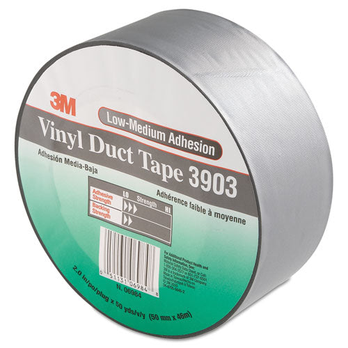 3903 Vinyl Duct Tape, 2" x 50 yds, Gray