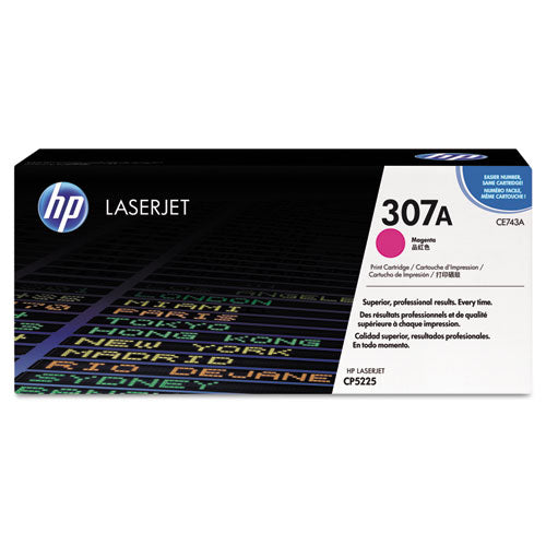 HP 307A, (CE743A) Magenta Original LaserJet Toner Cartridge