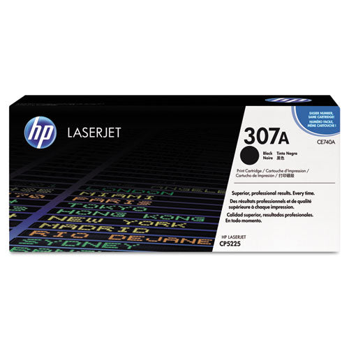 HP 307A, (CE740A) Black Original LaserJet Toner Cartridge