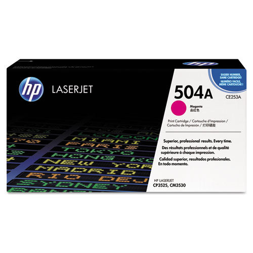 HP 504A, (CE253A) Magenta Original LaserJet Toner Cartridge