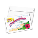 Half-Fold Greeting Cards with Matching Envelopes, Inkjet, 85 lb, 5.5 x 8.5, Matte White, 1 Card/Sheet, 20 Sheets/Box