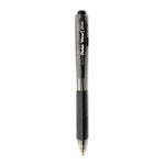 WOW! Ballpoint Pen Value Pack, Retractable, Medium 1 mm, Black Ink, Smoke/Black Barrel, 36/Pack