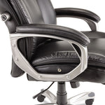 Alera Veon Series Executive High-Back Bonded Leather Chair, Supports Up to 275 lb, Black Seat/Back, Graphite Base