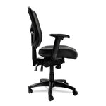 Alera Elusion Series Mesh Mid-Back Multifunction Chair, Supports Up to 275 lb, 17.7" to 21.4" Seat Height, Black