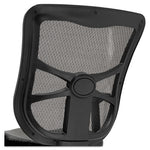 Alera Elusion Series Mesh Mid-Back Multifunction Chair, Supports Up to 275 lb, 17.7" to 21.4" Seat Height, Black