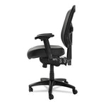 Alera Elusion Series Mesh Mid-Back Multifunction Chair, Supports Up to 275 lb, 17.7" to 21.4" Seat Height, Black