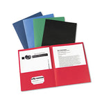 Two-Pocket Folder, 40-Sheet Capacity, 11 x 8.5, Assorted Colors, 25/Box