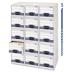 STOR/DRAWER STEEL PLUS Extra Space-Savings Storage Drawers, Letter Files, 14" x 25.5" x 11.5", White/Blue, 6/Carton