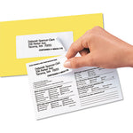 Send and Reply Piggyback Labels, Inkjet/Laser Printers, 1.63 x 4, White, 12/Sheet, 20 Sheets/Pack