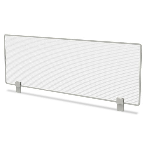 Trento Line Dividing Panel, Polycarbonate, 47.13w x 1.75d x 15.5h, Translucent