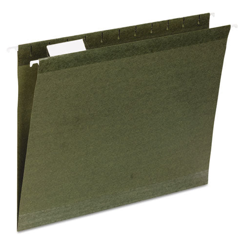 7530013649497 SKILCRAFT Hanging File Folder, Letter Size, 1/3-Cut Tabs, Green, 25/Box