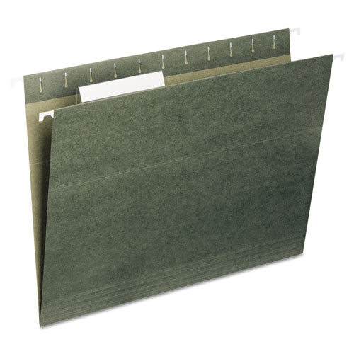 7530013576855 SKILCRAFT Hanging File Folder, Legal Size, 1/5-Cut Tabs, Green, 25/Box