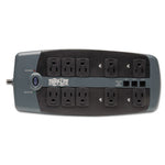 Protect It! Surge Protector, 10 AC Outlets, 8 ft Cord, 2,395 J, Black