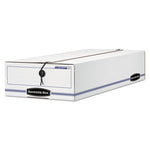 LIBERTY Check and Form Boxes, 9.5" x 23.75" x 4.5", White/Blue, 12/Carton