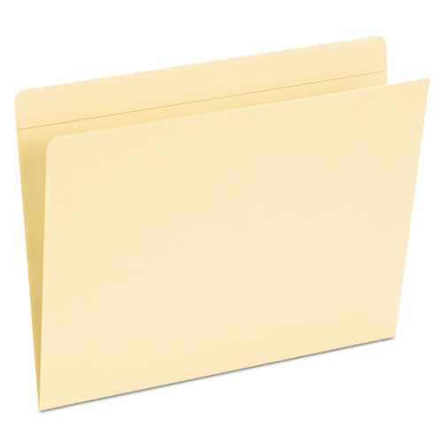 Top Tab Pocket Folders, Straight Tabs, Letter Size, Manila, 50/Box