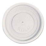 Polystyrene Vented Hot Cup Lids, Fits 4 oz Cups, White, 100/Pack, 10 Packs/Carton
