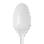 SmartStock Plastic Cutlery Refill, Teaspoon, 5.5", Series-B Mediumweight, White, 40/Pack, 24 Packs/Carton