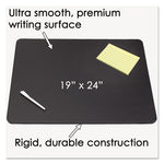 Sagamore Desk Pad, with Decorative Stitching, 24 x 19, Black