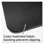 Sagamore Desk Pad, with Decorative Stitching, 24 x 19, Black