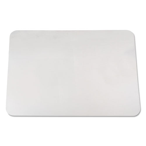 KrystalView Desk Pad with Antimicrobial Protection, Glossy Finish, 24 x 19, Clear