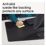 Rhinolin II Desk Pad with Antimicrobial Protection, 36 x 24, Black