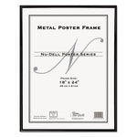 Metal Poster Frame, Plastic Face, 18 x 24, Black